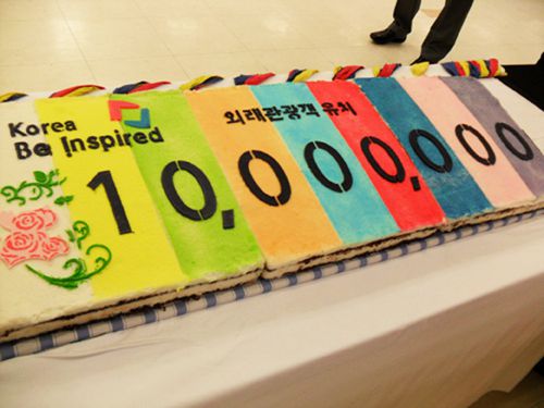 한국관광공사 10,000,000만 돌파기원케익
