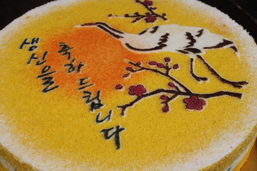 십장생(학)생신케익 (품절상품입니다.)