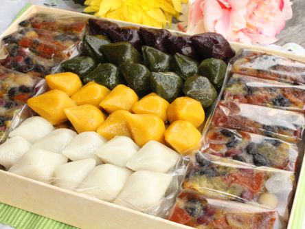 추석선물세트 1호2단세트 (모듬영양찰떡과 4색송편)